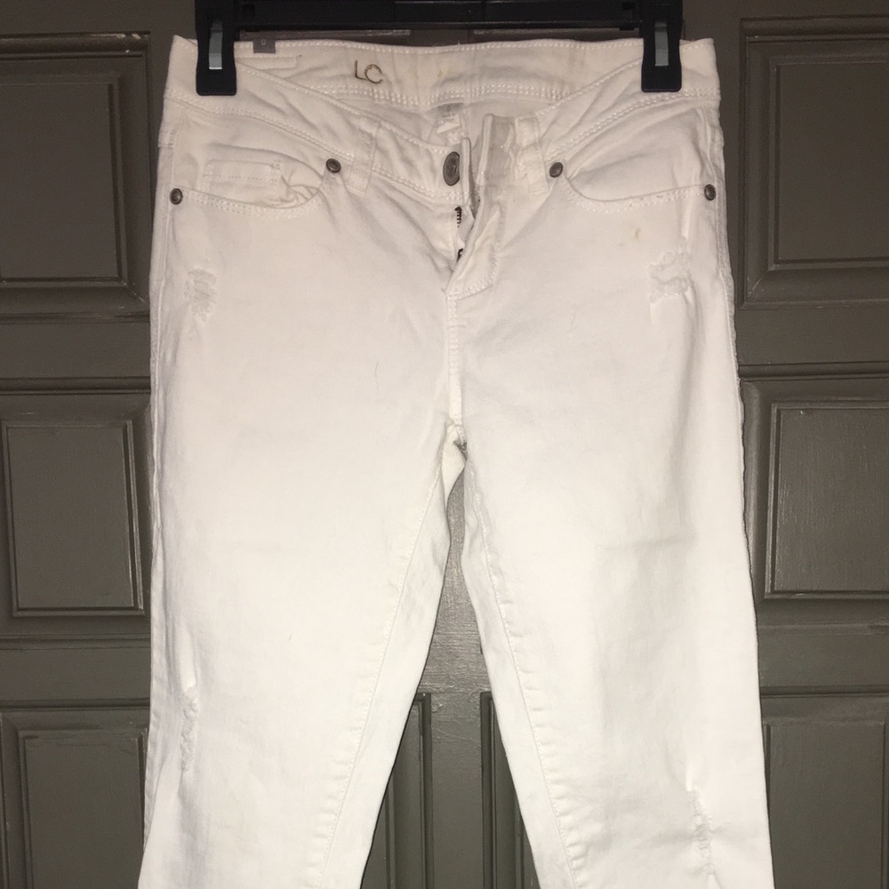 LC Lauren Conrad Destructed Skinny Jeans